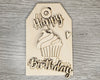 Birthday Cupcake Tag | Celebration | Birthday Party | DIY Craft Kits | Paint Party Supplies | Birthday Decorations | #4027