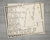 Get Lost  Sign | Camping Decor | Outdoor Sign | Camping Sign | DIY Craft Kits | Paint Party Supplies | #2699 Multiple Sizes Available - Unfinished Wood Cutout Shapes