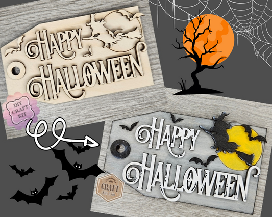 Happy Halloween Witch Tag | #3925