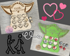 Yoda Best Tic Tac Toe Valentine | Valentine Crafts | DIY Craft Kits | Paint Party Supplies | #3284