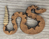 Rattlesnake wood shape wood cutouts animal shapes animal cutouts DIY Paint #1911 - Multiple Sizes Available - Unfinished Wood Cutout Shapes