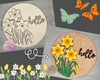 Spring Welcome | Daffodil | Springtime | Flowers | Spring Sign | Spring Crafts | DIY Craft Kits | Paint Party Supplies | #4068