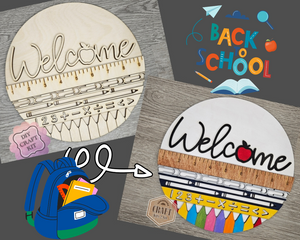 Classroom Welcome Sign | Class Sign | Teacher Gift | Classroom | School | Crafts | DIY Craft Kits | Paint Party Supplies | #4065