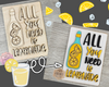 Lemonade | Lemon | Summertime | Summer Decor | Summer Crafts | DIY Craft Kits | Paint Party Supplies | #2694