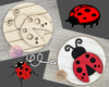 Lady Bug Round | Summer Decor | Summer Crafts | DIY Craft Kits | Paint Party Supplies | #2606
