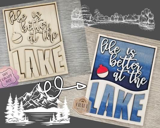 Life is Better at the Lake Sign | #2720