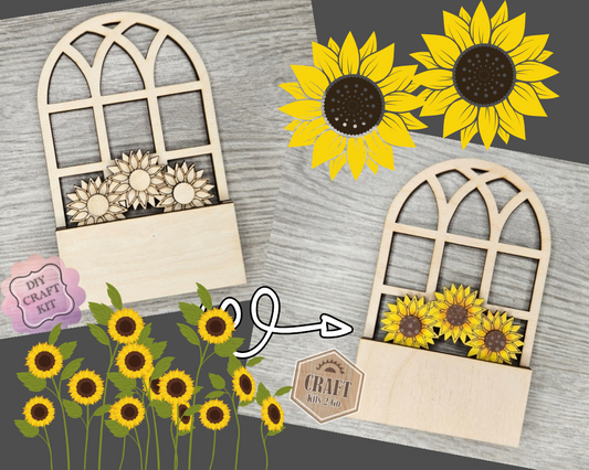 Sunflower Window | #2588