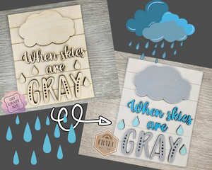 When Skies are Gray | Crafts | DIY Craft Kits | Paint Party Supplies | #4135