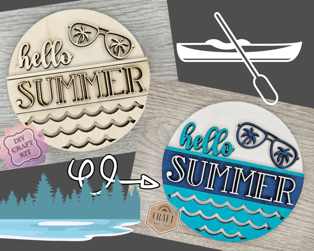 Hello Summer Sign | #3935