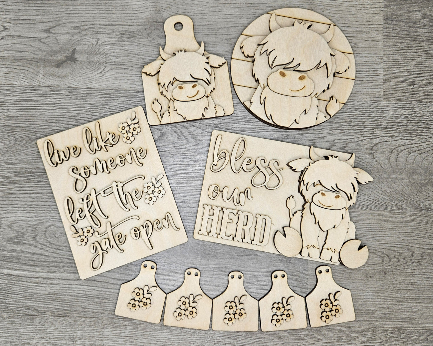 Highland Cow Sign | #4180