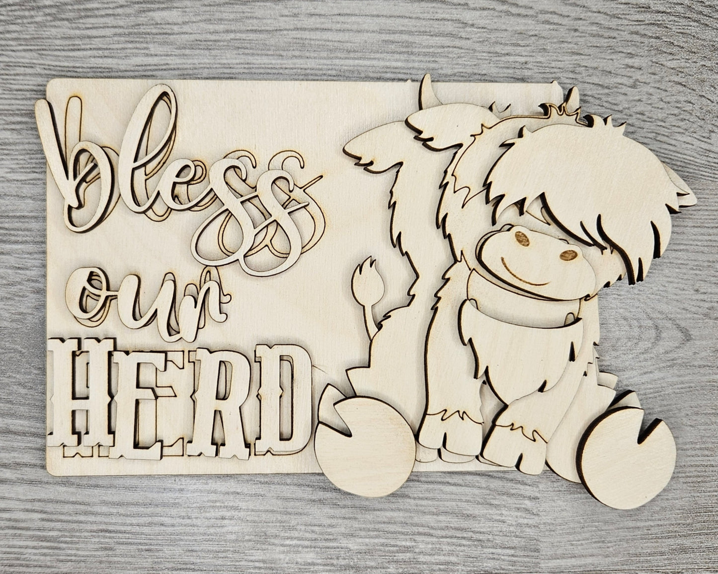 Highland Cow Sign | #4180