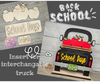 Interchangeable Truck | BACK 2 SCHOOL APPLES INSERT | #200001 -2