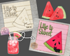 Life is Sweet | Watermelon Summer Sign | Summer Crafts | Hello Summer | Summertime | Summer Sign | DIY Craft Kits | Paint Party Supplies | #4198