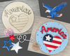 America Heart | 4th of July Decor | Summer Crafts | Patriotic Decor | DIY Craft Kits | Paint Party Supplies | #4230