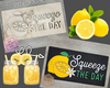 Squeeze the Day | Lemonade Sign | Lemons | Summer Crafts | Porch Decor | DIY Craft Kits | Paint Party Supplies | #4212