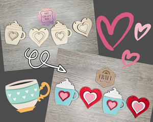 Valentine Bunting | Valentine Banner | Valentine Crafts | DIY Craft Kit | DIY Paint Party Kit | #4296
