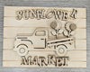 Sunflower Market | Sunflower Sign | Summer Crafts | DIY Craft Kits | Paint Party Supplies | #2274