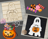 Halloween Ghost Craft | Halloween Sign | Halloween Decor | Halloween Crafts | DIY Craft Kits | Paint Party Supplies | #4480