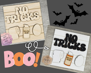 Halloween Sign | Halloween Decor | Halloween Crafts | DIY Craft Kits | Paint Party Supplies | #4478