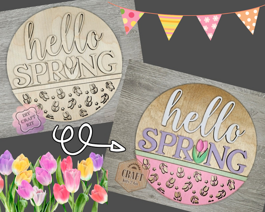 ** SHOW OVERSTOCK SALE ** 10 inch Hello Spring | #4489
