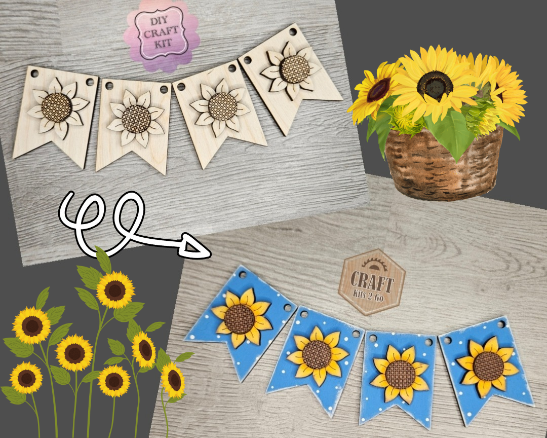 Sunflower Bunting | #4577