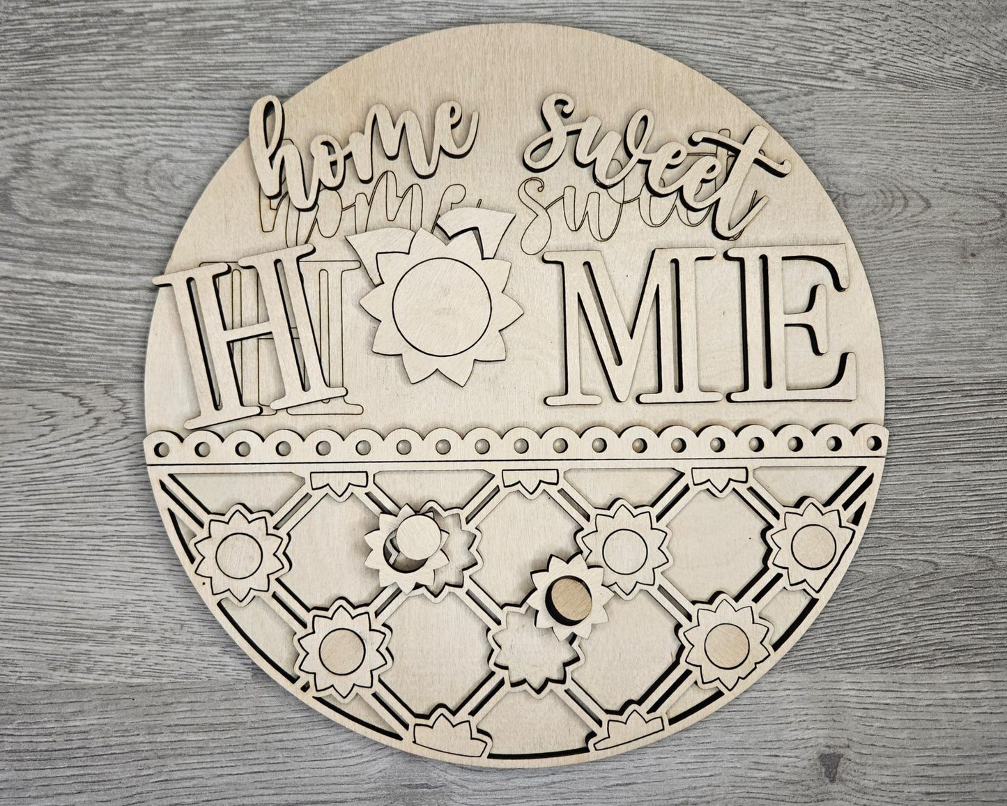 Home Sweet Home Sunflower Sign |  #4332