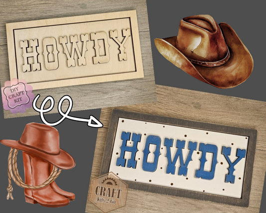 Howdy Cowboy Sign | #4667