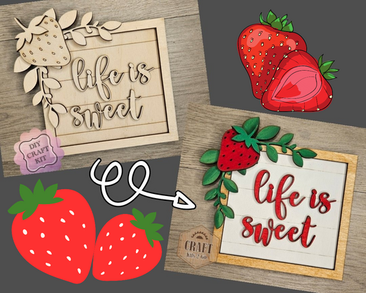 Life is Sweet | Strawberries | #4709