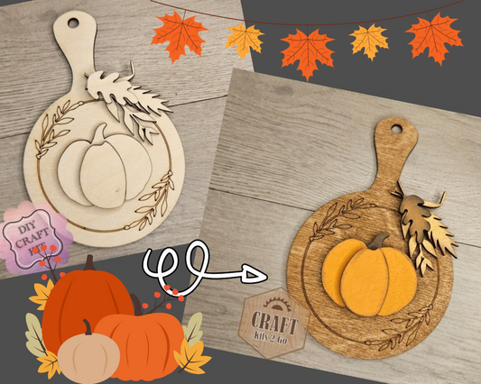 Thanksgiving Pumpkin Cutting Board | #4724