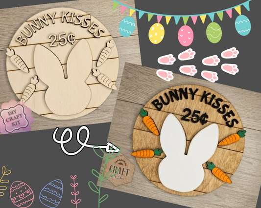 Easter Bunny Kisses Sign | #2758