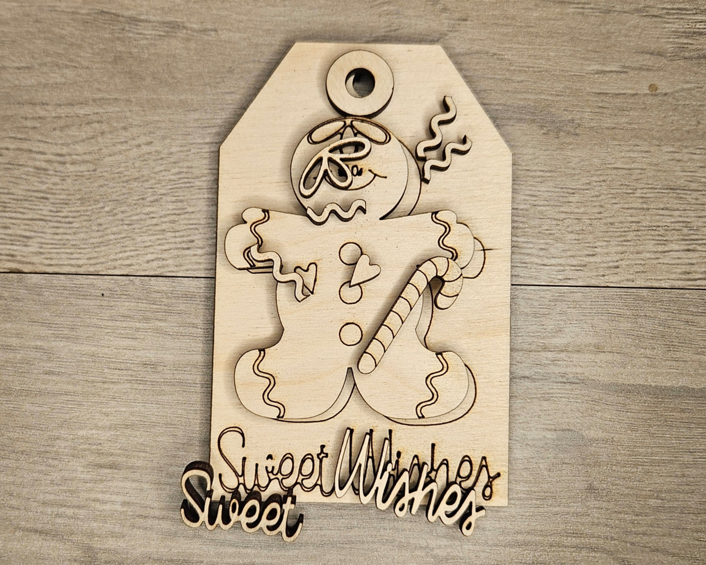 Gingerbread Man Sweet Wishes Tag | #4520