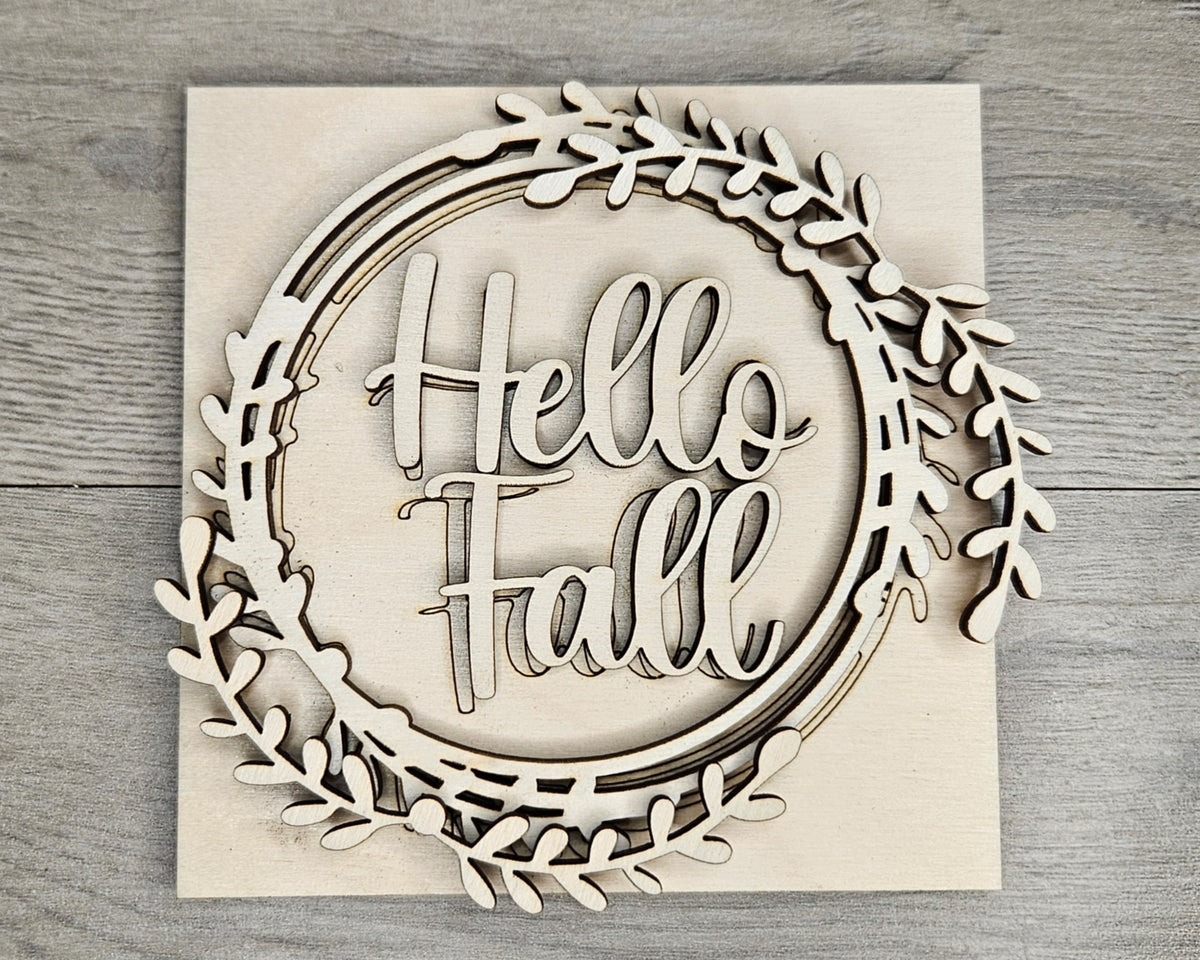 Hello Fall Craft Kit Hello Fall Wreath | #4911 – Craft Kits 2 Go