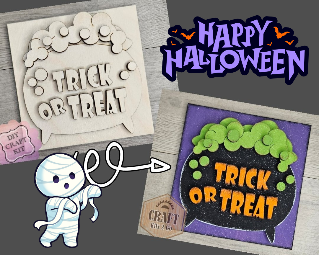 Trick or Treat Cauldron | #4876