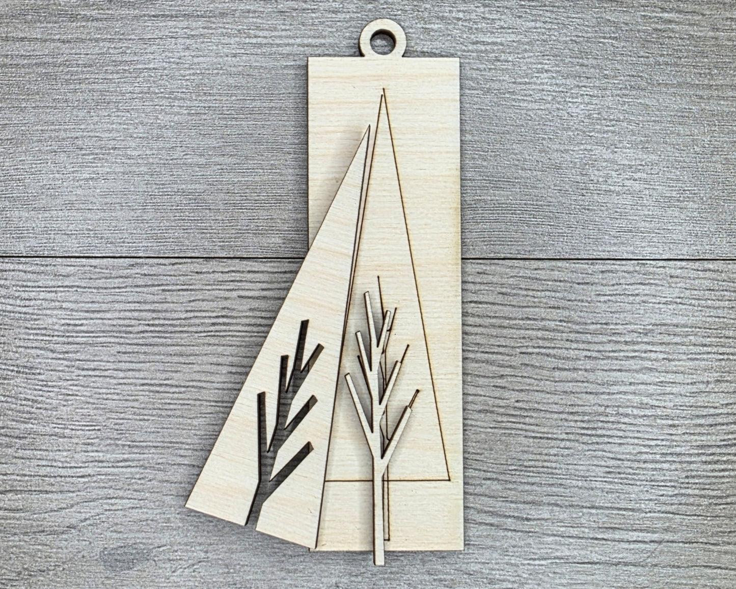 Rustic Christmas Tree Ornament | #2570
