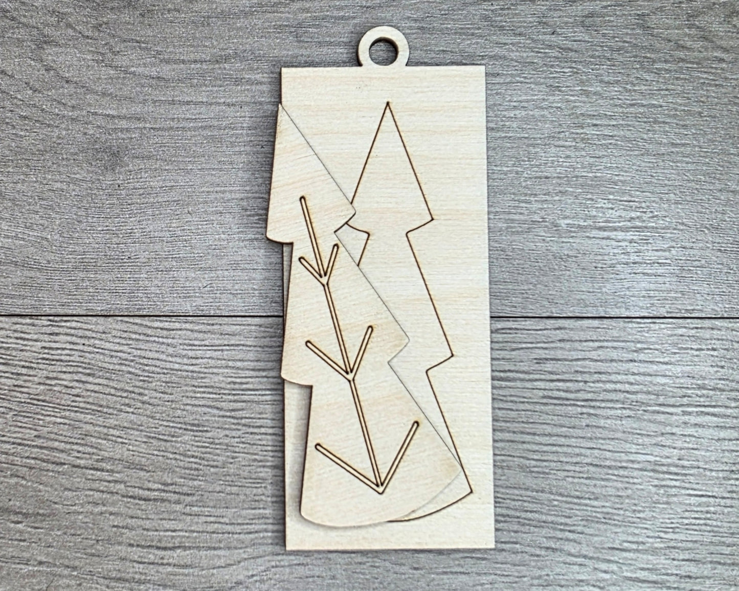 Rustic Christmas Tree Ornament | #5046