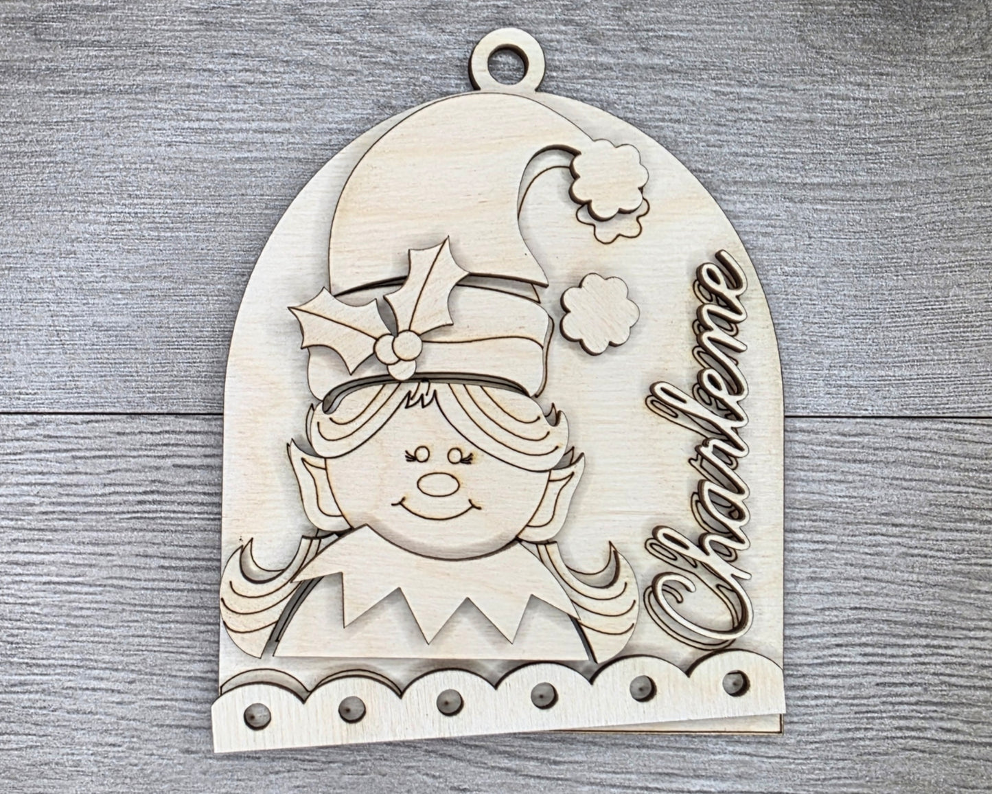 Custom Elf Ornament | #5066