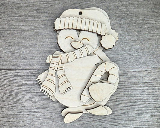 Winter Penguin Christmas Ornament | #5080