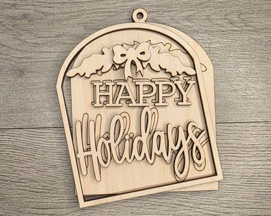 Happy Holidays Christmas Ornament  | #5147