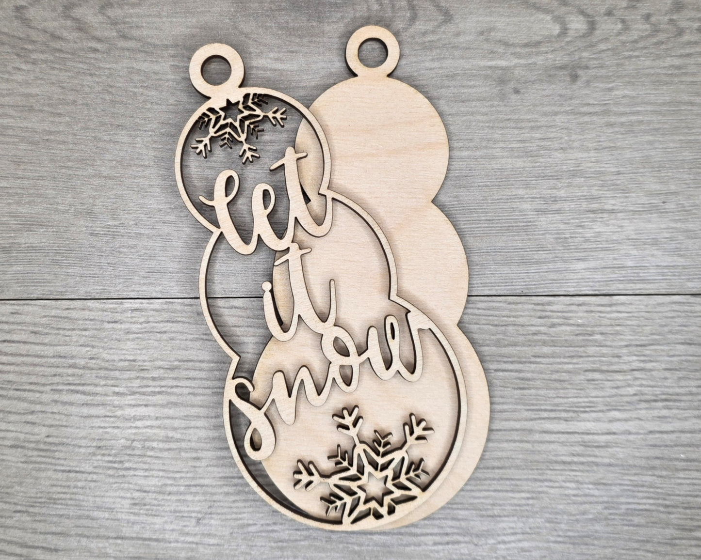 Let it Snow Snowman Ornament | #5219