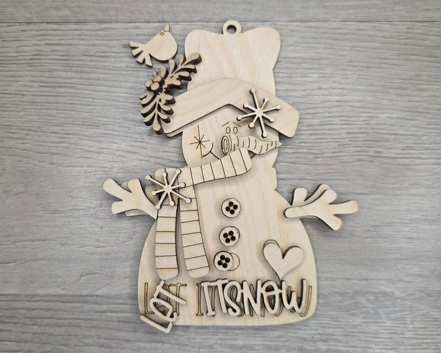 Let it Snow Snowman Ornament | #3505