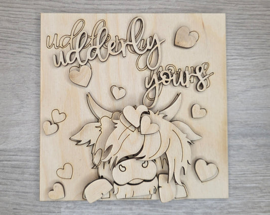 Valentine Highland Cow | Utterly Yours | #3518