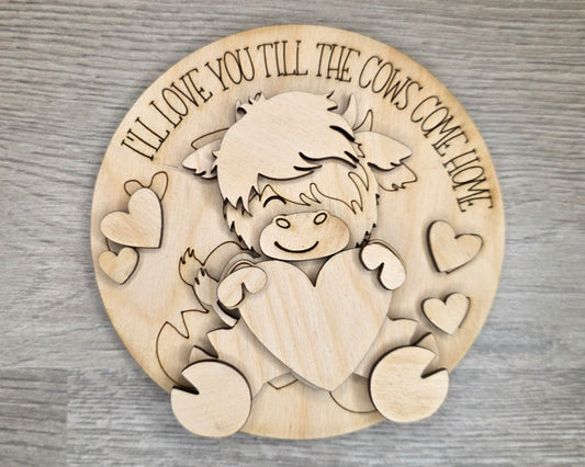 Valentine Highland Cow | #3519