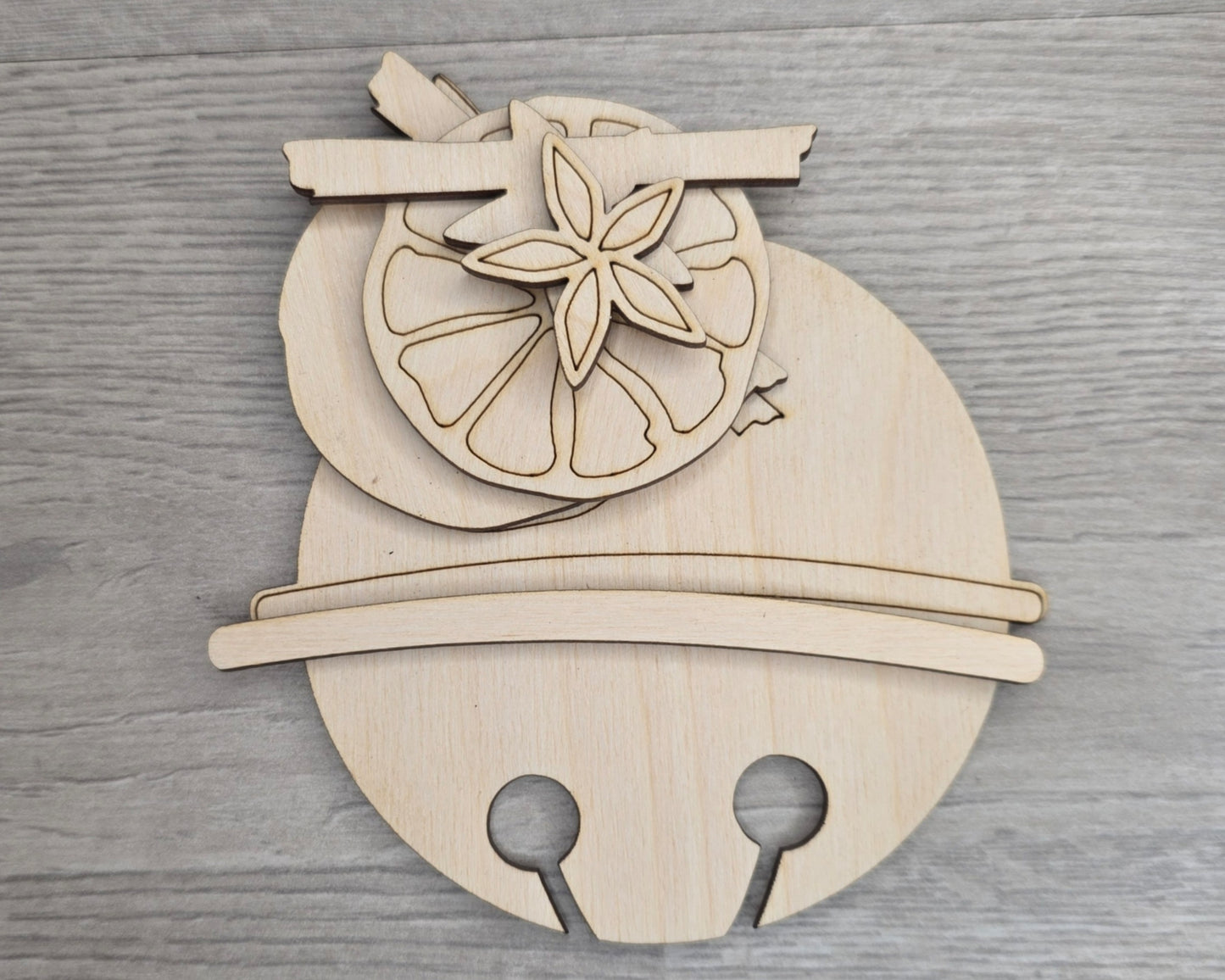 Orange Slice Bell Ornament | #5236