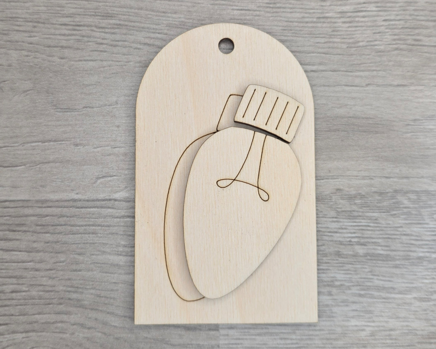 Christmas Light Tag Ornament | #2998