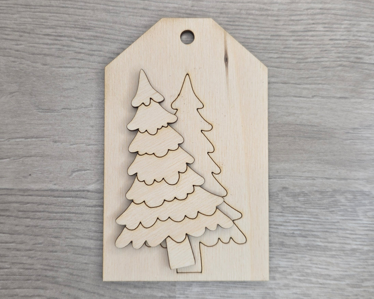 Christmas Tree Tag Ornament | #2993