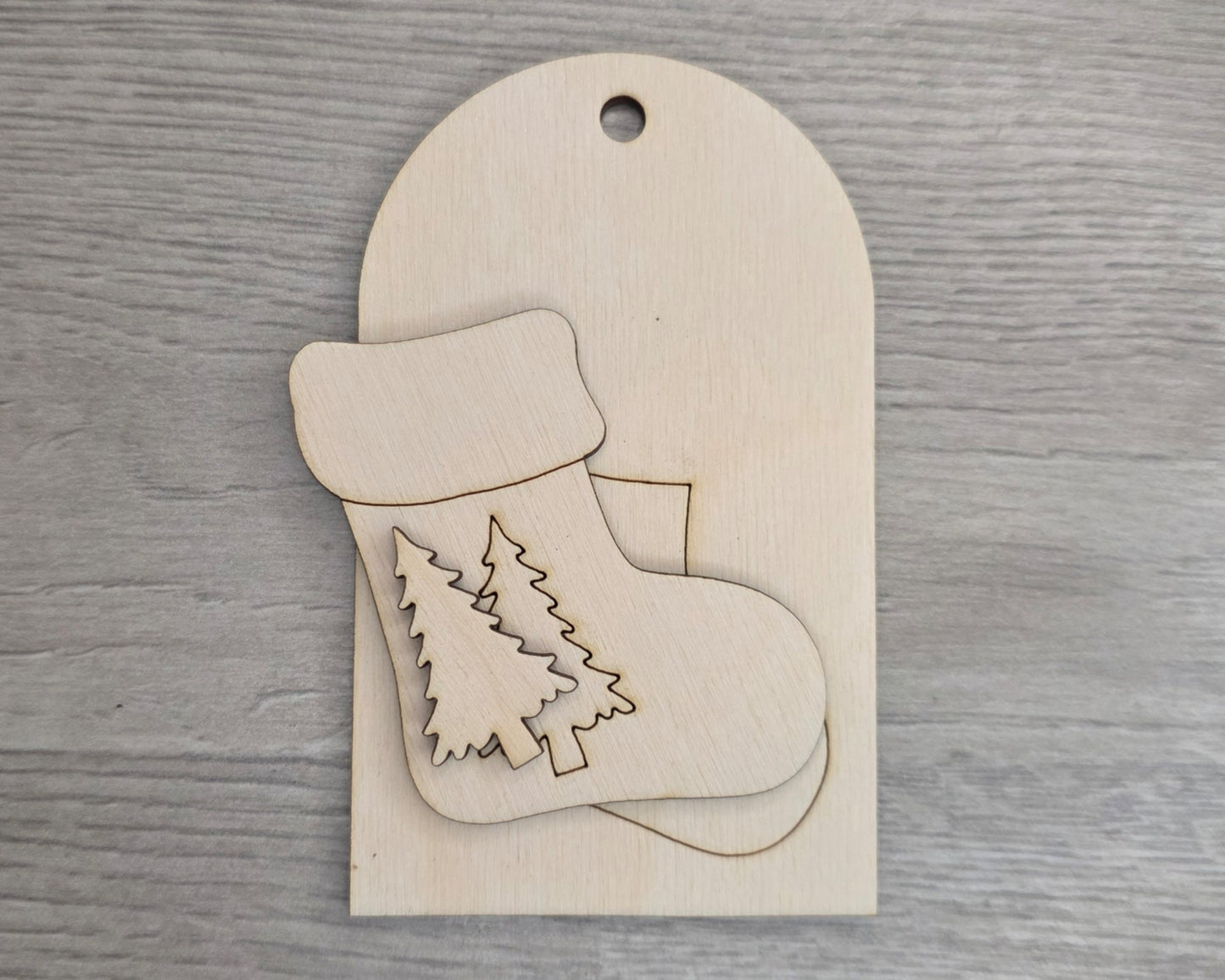 Christmas Stocking Tag Ornament | #5216