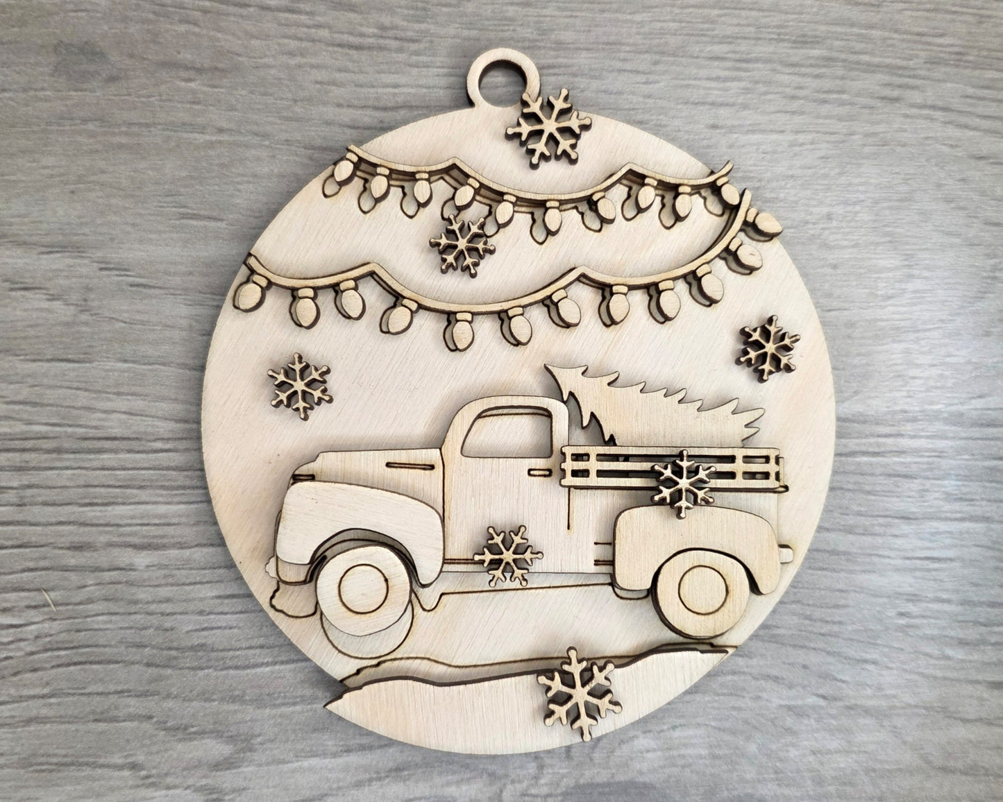 Christmas Truck Ornament  | #3413