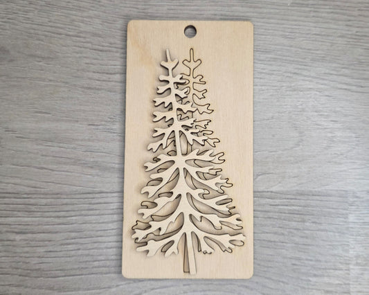 Christmas Tree Tag Ornament | #3022