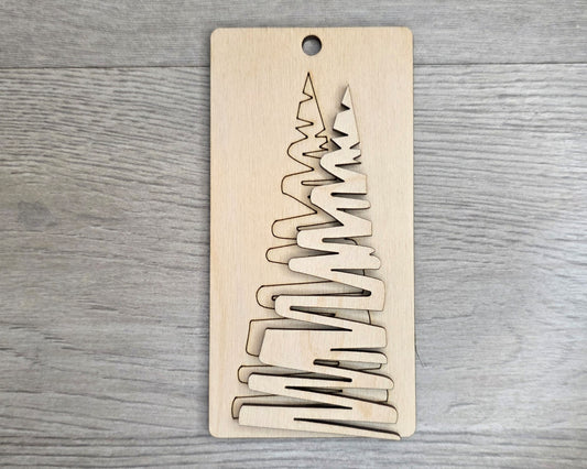Christmas Tree Tag Ornament | #3563