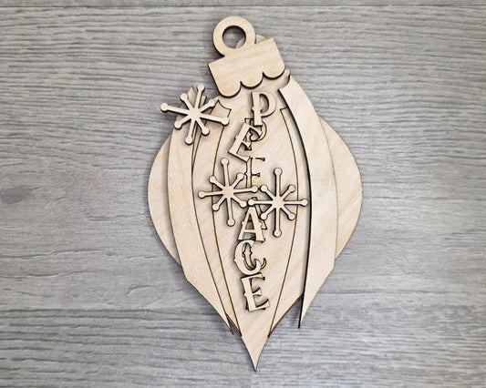 Peace Vintage Christmas Ornament  | #5331